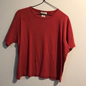 Red crop top